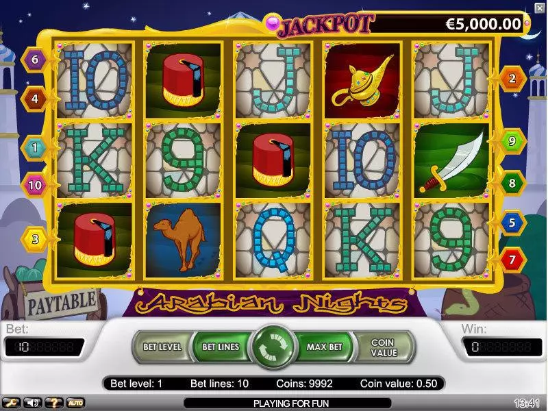 Arabian Nights NetEnt Progressive Jackpot Slot