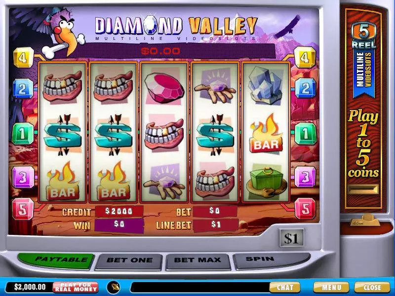 Diamond Valley PlayTech Progressive Jackpot Slot
