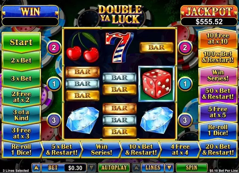 Double Ya Luck RTG Progressive Jackpot Slot