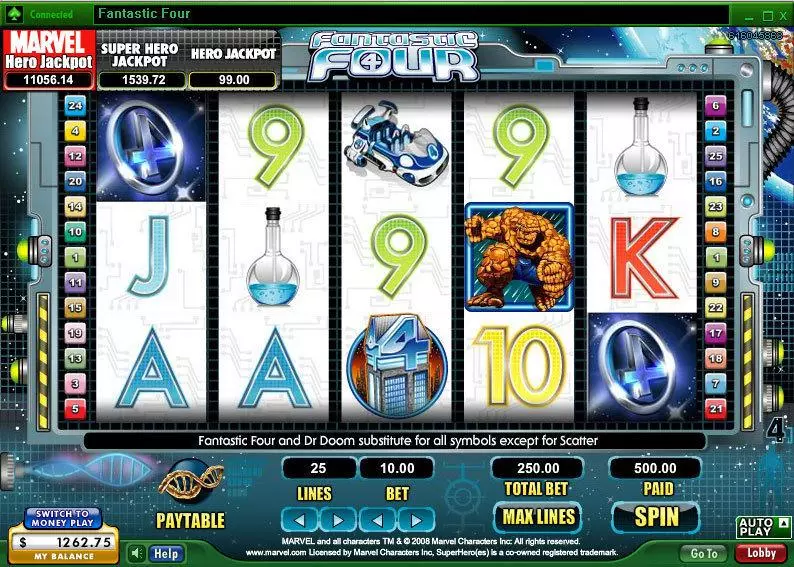 Fantastic Four 888 Progressive Jackpot Slot