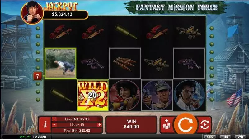 Fantasy Mission Force RTG Progressive Jackpot Slot