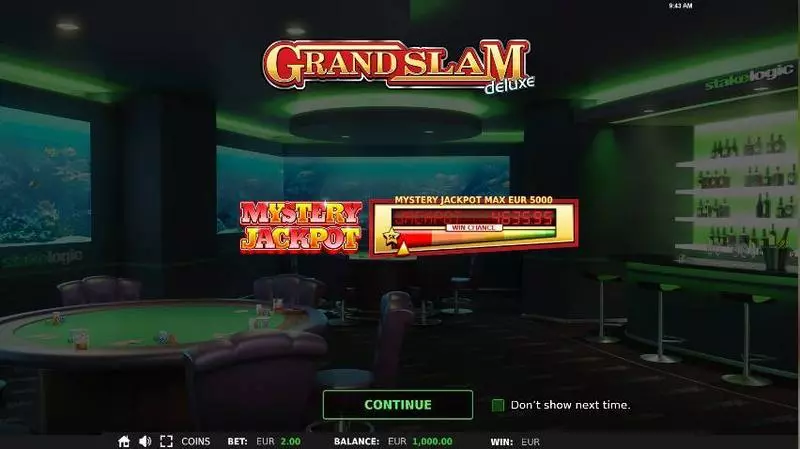 Grand Slam Deluxe StakeLogic Progressive Jackpot Slot
