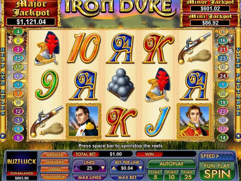 Iron Duke NuWorks Progressive Jackpot Slot