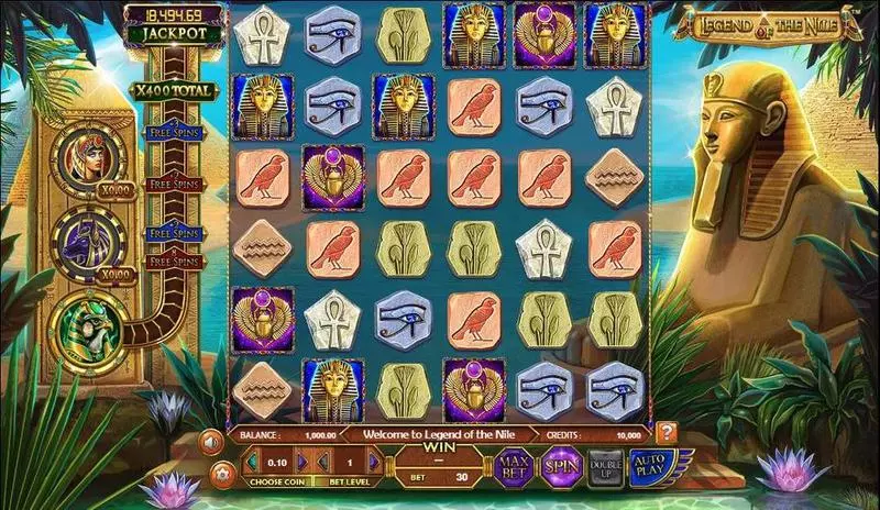 Legend of the Nile BetSoft Progressive Jackpot Slot