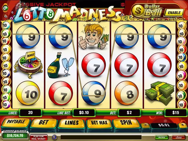 Lotto Madness PlayTech Progressive Jackpot Slot