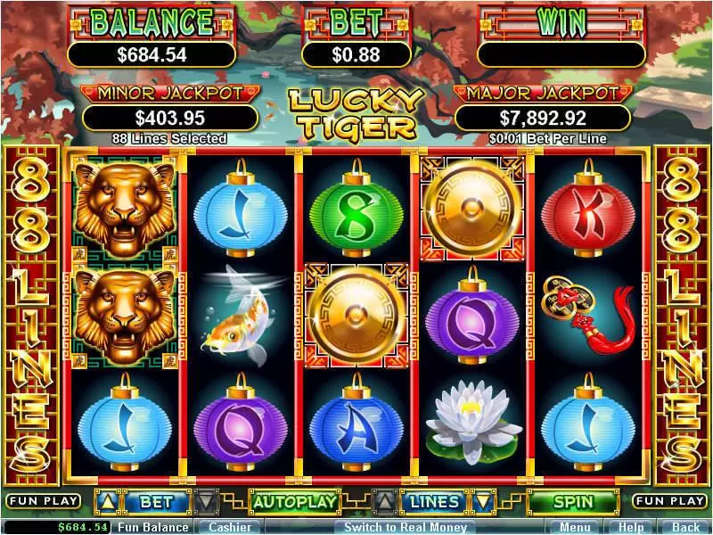 Lucky Tiger RTG Progressive Jackpot Slot