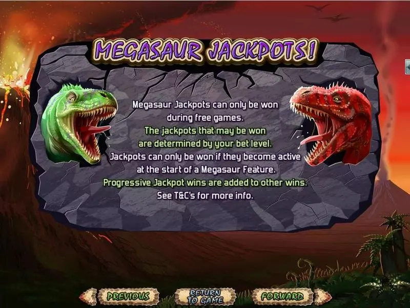 Megasaur RTG Progressive Jackpot Slot
