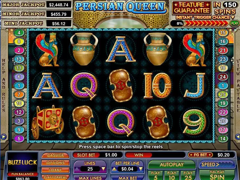 Persian Queen NuWorks Progressive Jackpot Slot