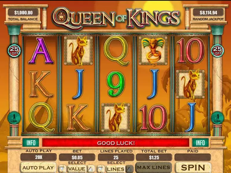 Queen of Kings RTG Progressive Jackpot Slot