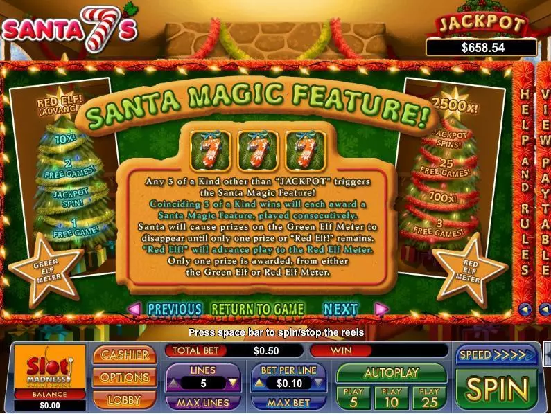 Santa 7's NuWorks Progressive Jackpot Slot