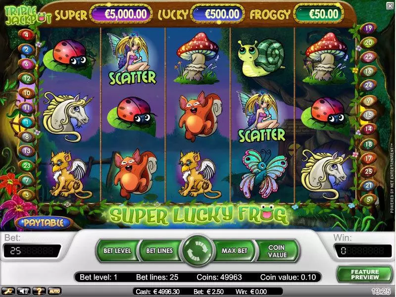 Super Lucky Frog NetEnt Progressive Jackpot Slot