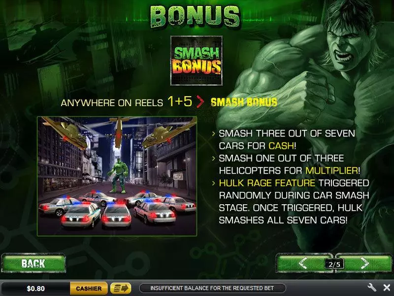 The Incredible Hulk PlayTech Progressive Jackpot Slot