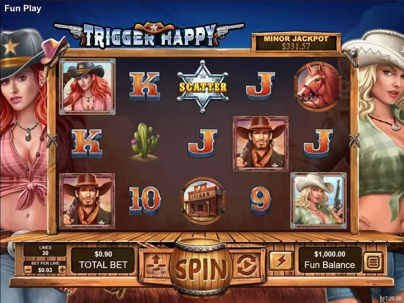 Trigger Happy RTG Progressive Jackpot Slot