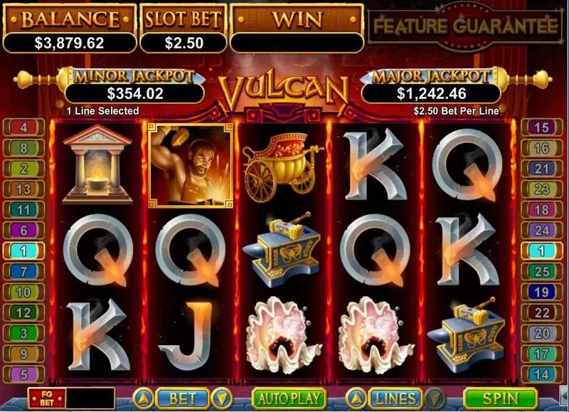 Vulcan RTG Progressive Jackpot Slot