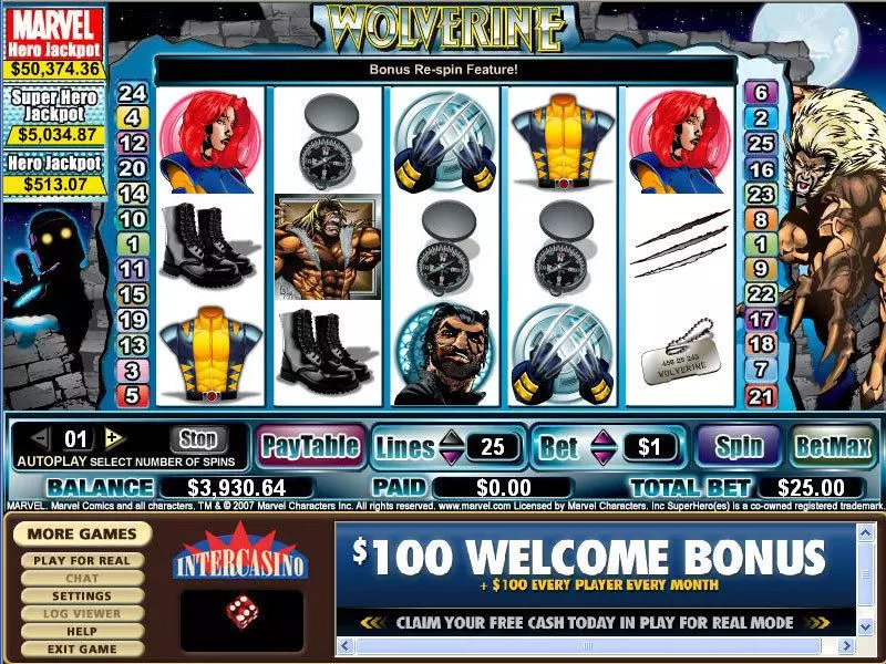 Wolverine CryptoLogic Progressive Jackpot Slot