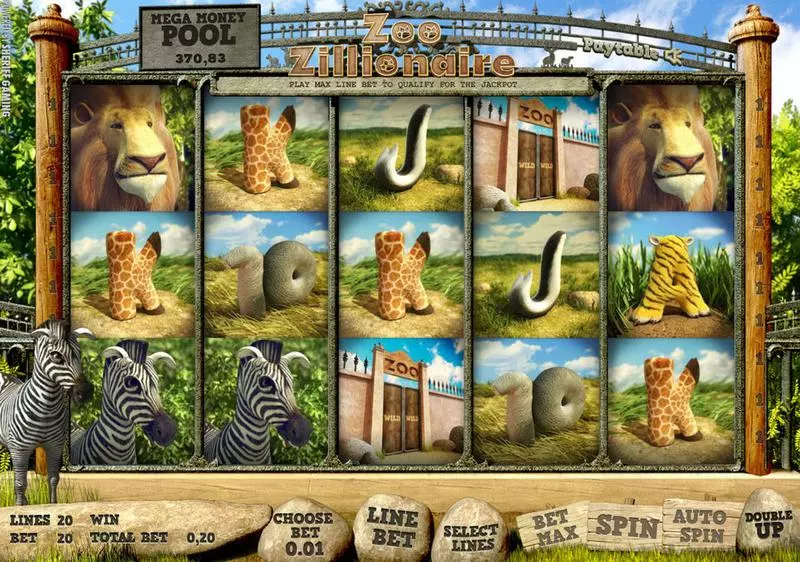 Zoo Zillionaire Sheriff Gaming Progressive Jackpot Slot